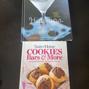 Taste Of Home Cookies Bars & More, & Hip Sips Recipe Books
